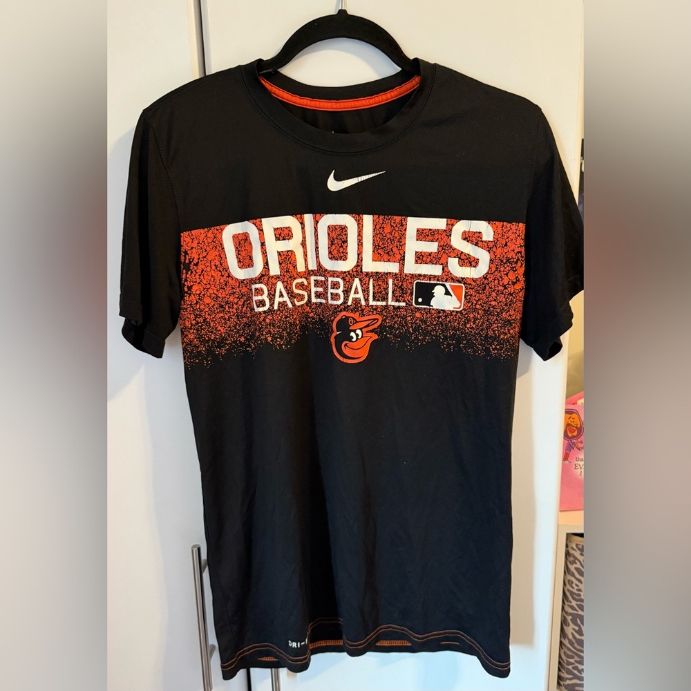 Nike Orioles Baseball Tee - Black and Orange